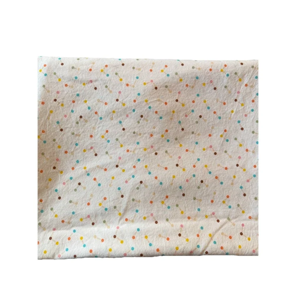 Target x Christian Robinson Pillowfort Twin Flat Sheet Dot Pattern Bright Happy